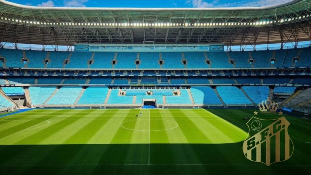 Arena do Grêmio pronta para receber Santos na próxima rodada do Brasileirão 2025
