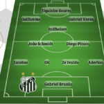 Provável escalação do Santos para a partida contra o CRB na Vila Belmiro